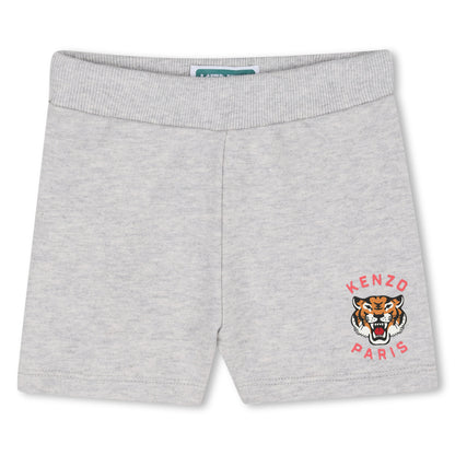 T-Shirt &amp; Bermuda Shorts Set in Heather Grey Kenzo