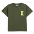 T-Shirt in Khaki Green Organic Cotton Kenzo
