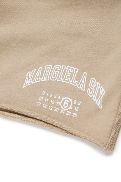 Two-Tone Cotton Logo Shorts for Kids