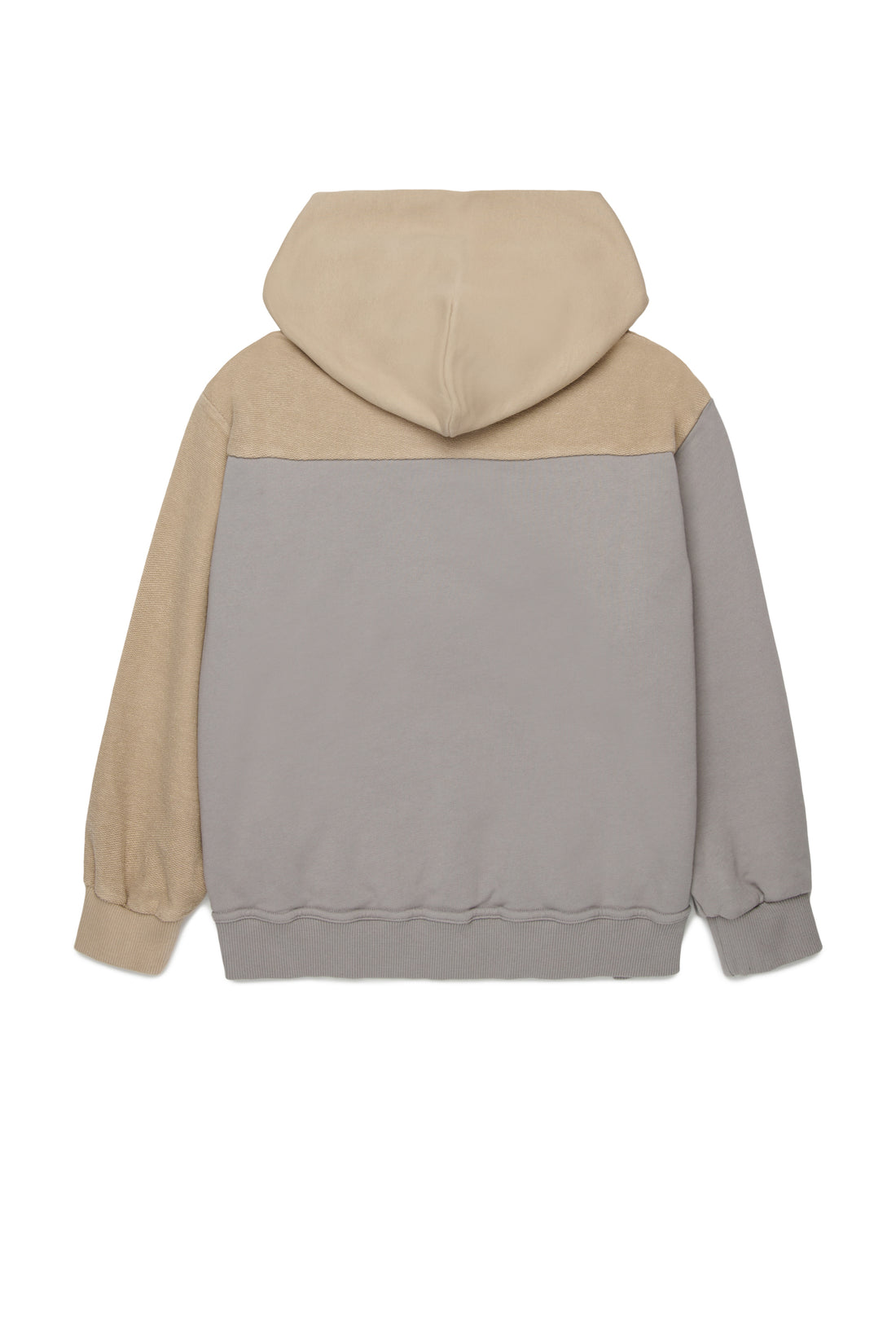 Two-Tone Cotton Hooded Sweatshirt for Kids