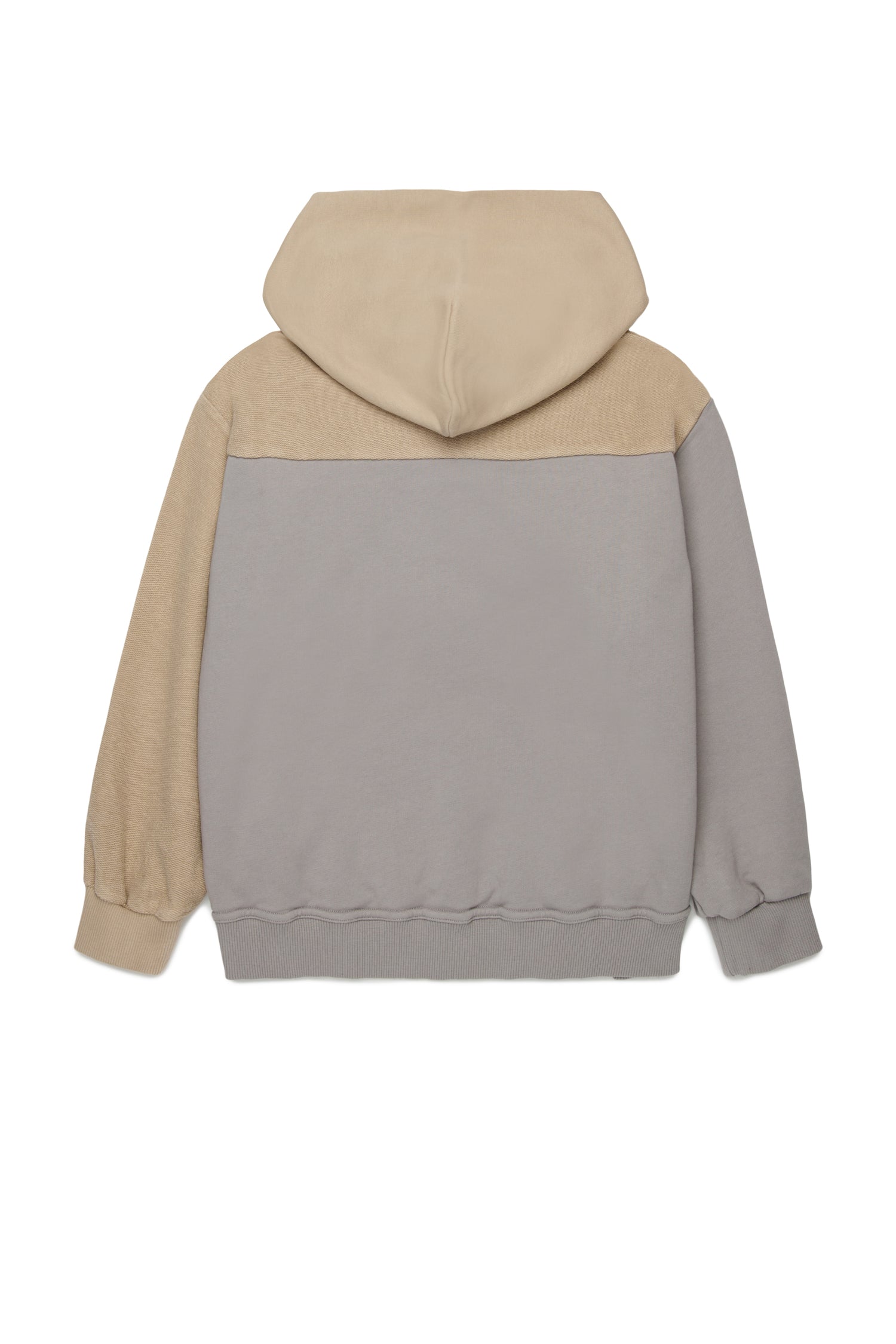 Two-Tone Cotton Hooded Sweatshirt for Kids