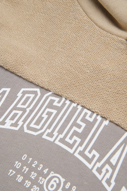 Two-Tone Cotton Hooded Sweatshirt for Kids