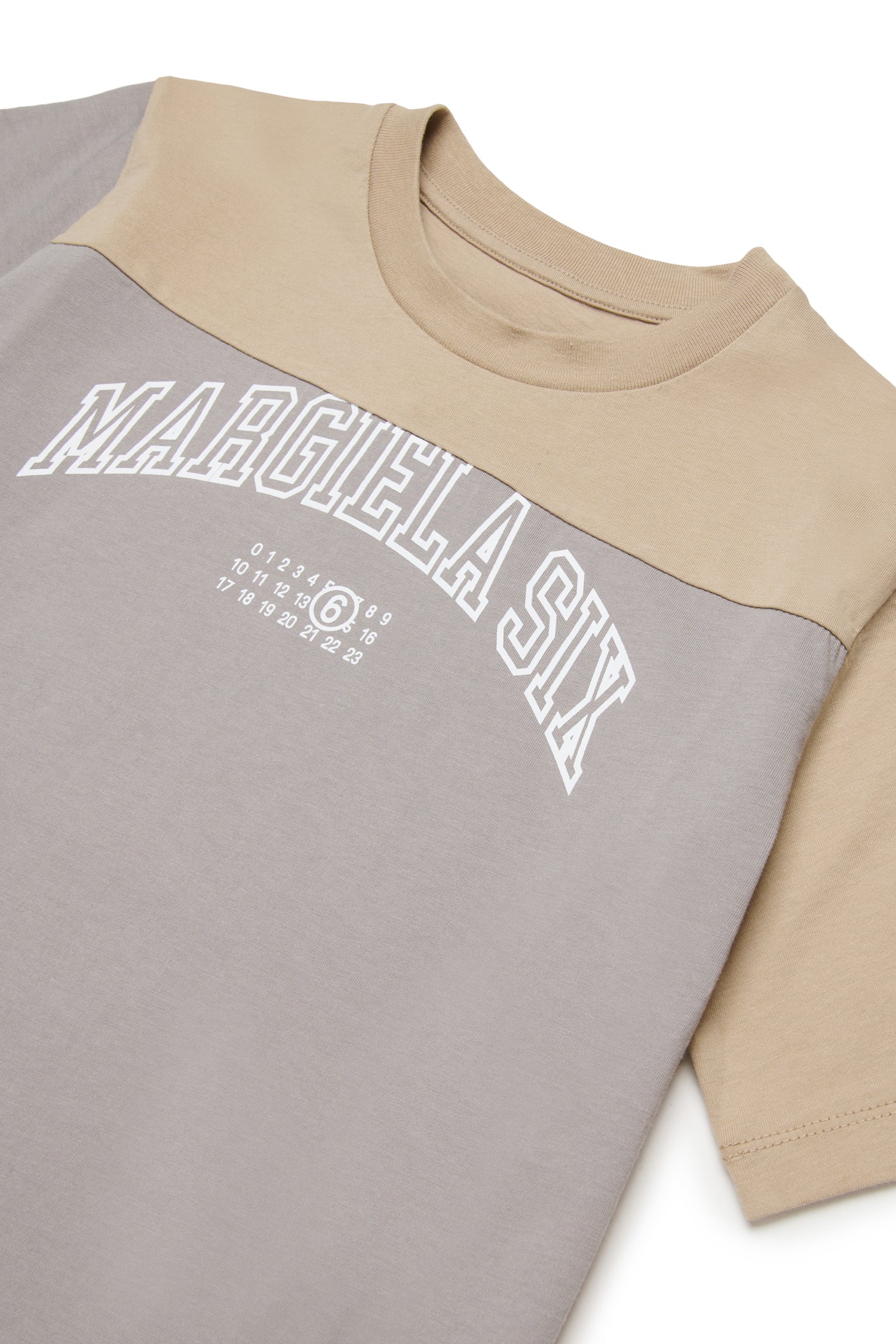 Two-Tone Cotton Graphic T-Shirt for Kids