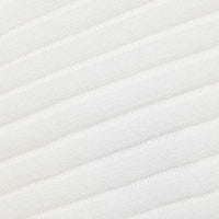 White Ribbed Cotton Knit Top for Kids