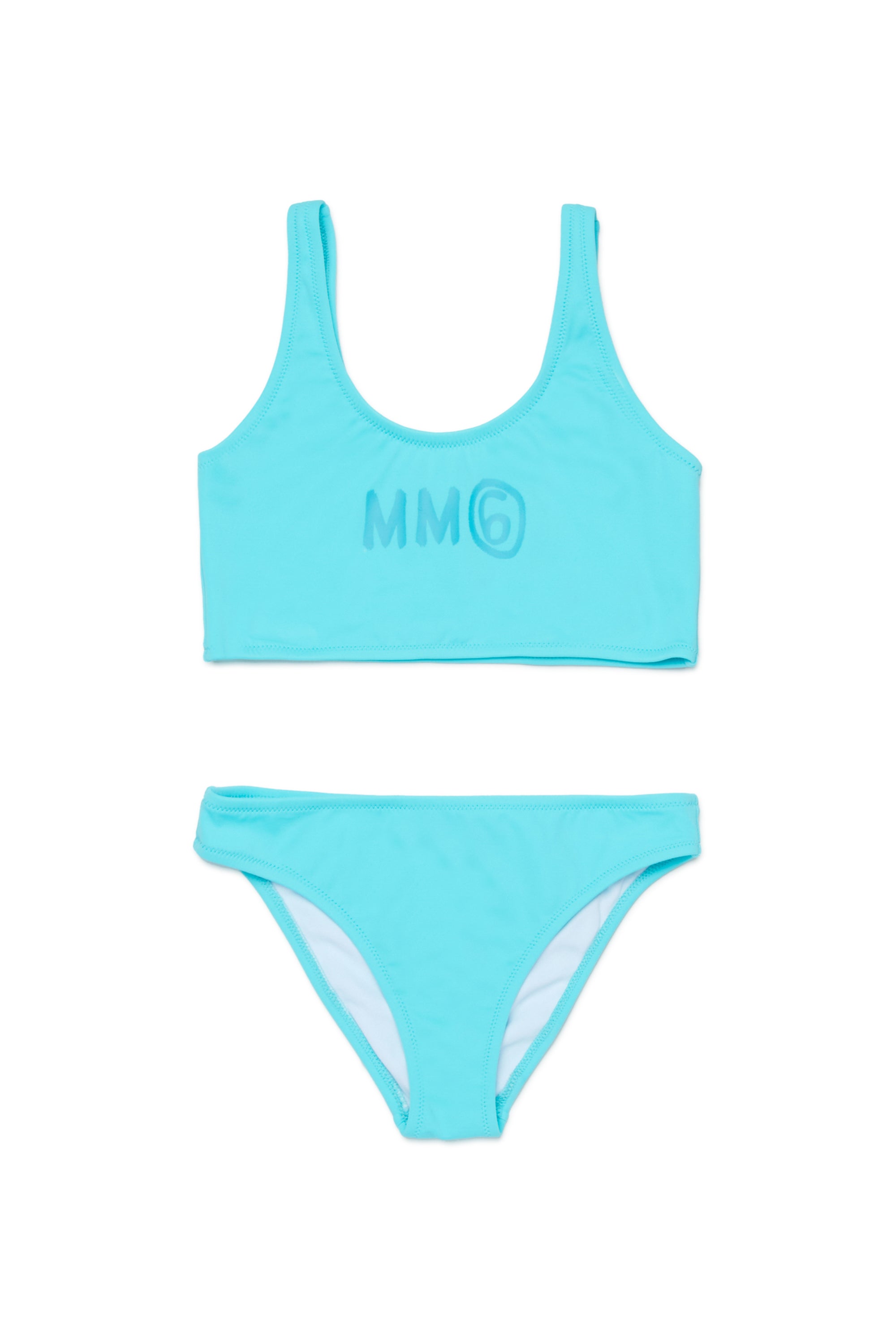 Blue Two-Piece Swim Set for Kids Mm6 Kid