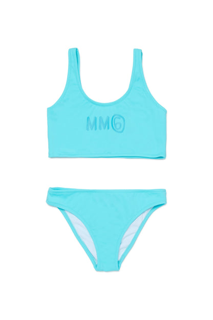 Blue Two-Piece Swim Set for Kids Mm6 Kid
