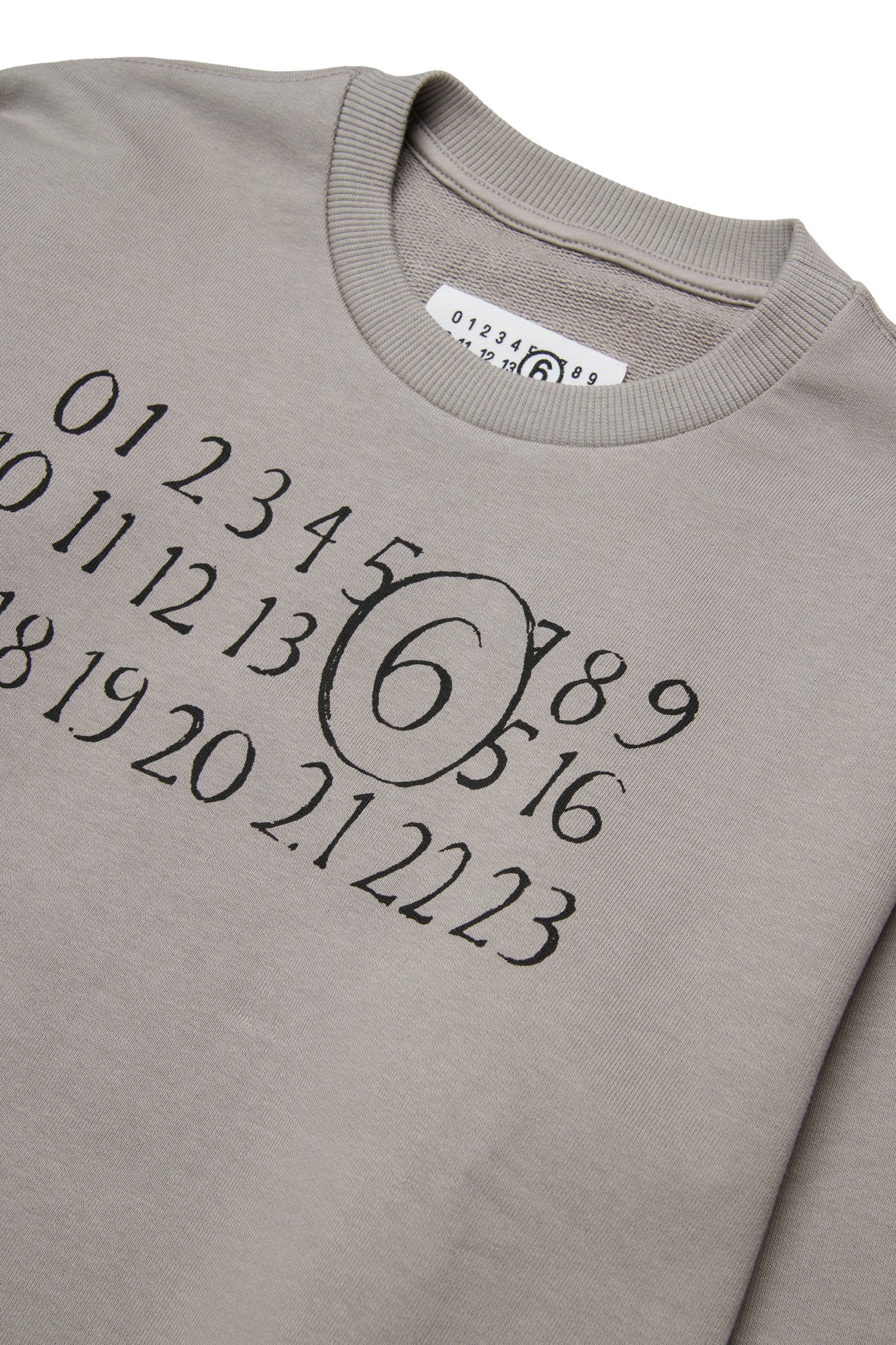 Grey Cotton Logo Sweatshirt for Kids