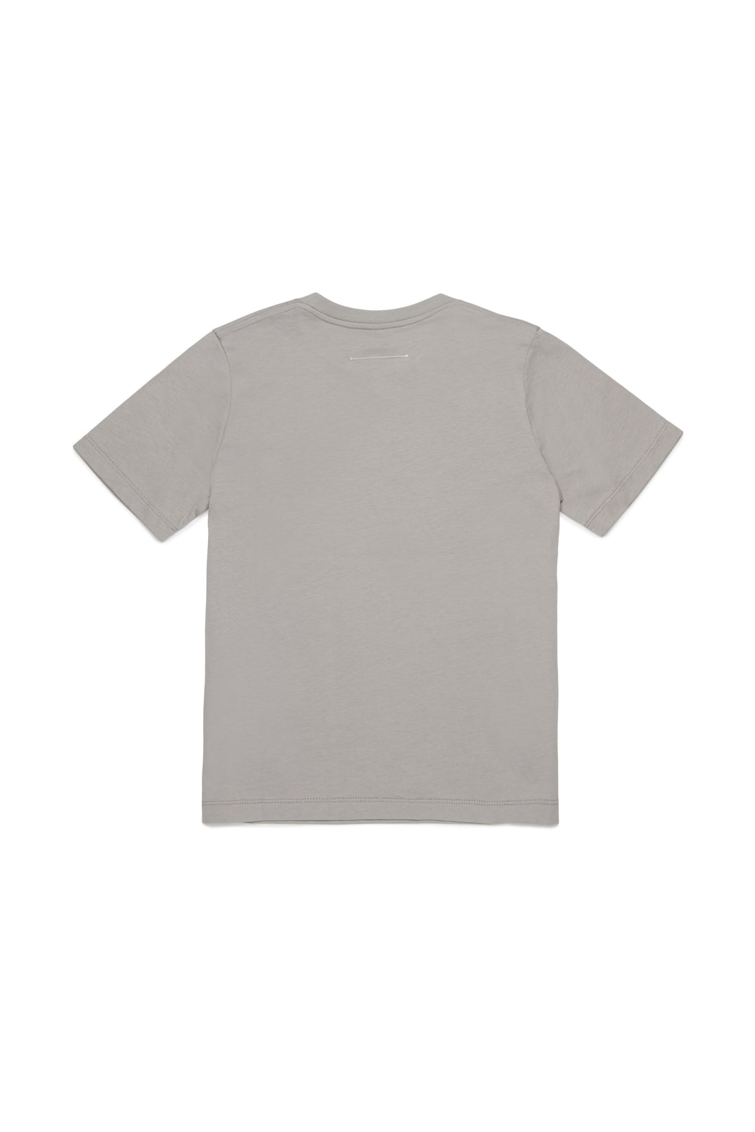 Grey Cotton Logo Print T-Shirt for Kids
