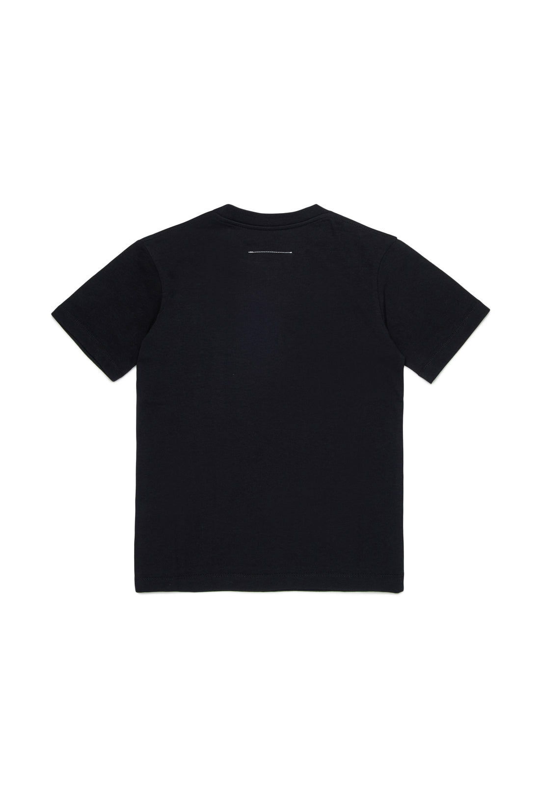 Black Cotton Logo T-Shirt for Kids