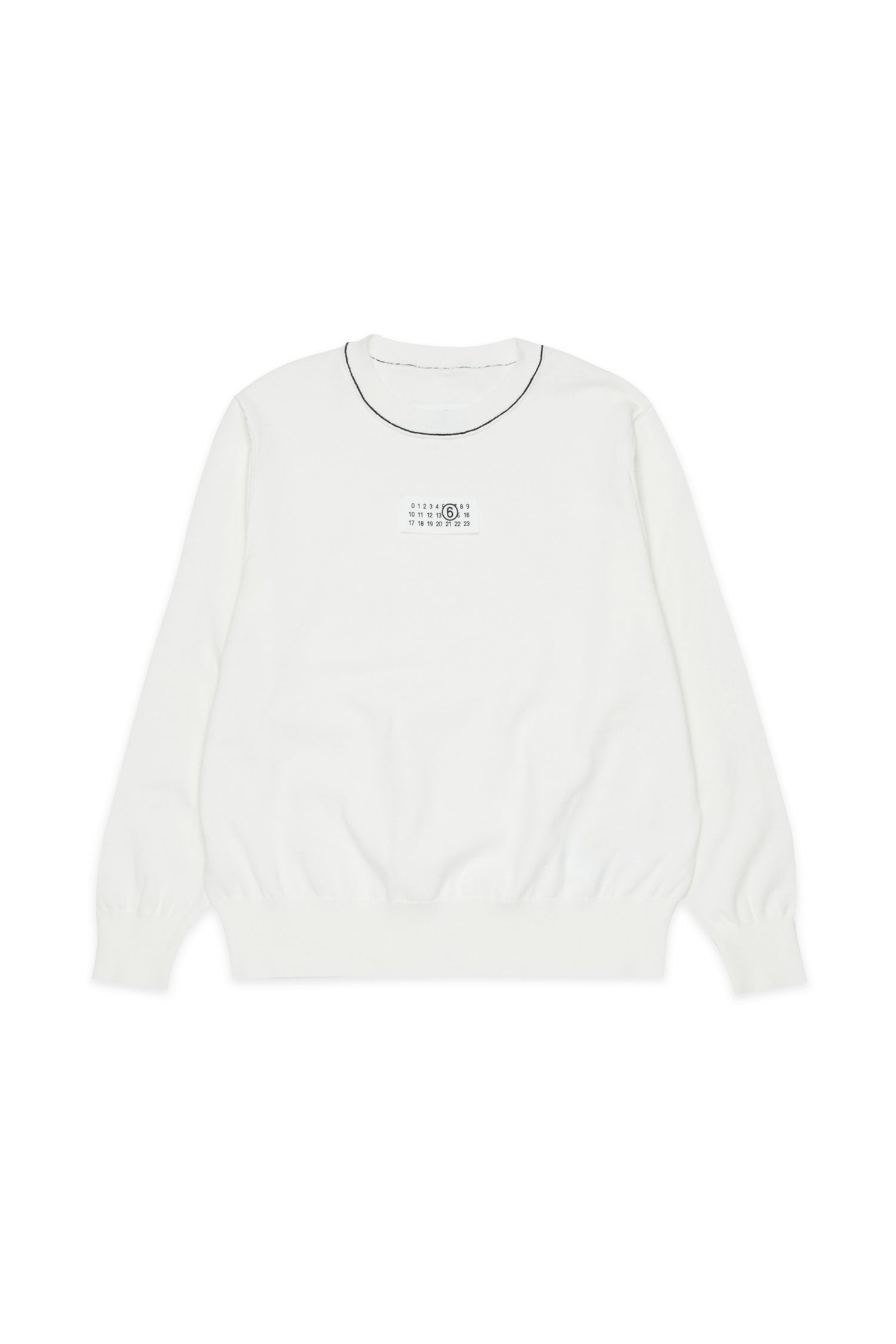 White Cotton Knit Jumper for Kids