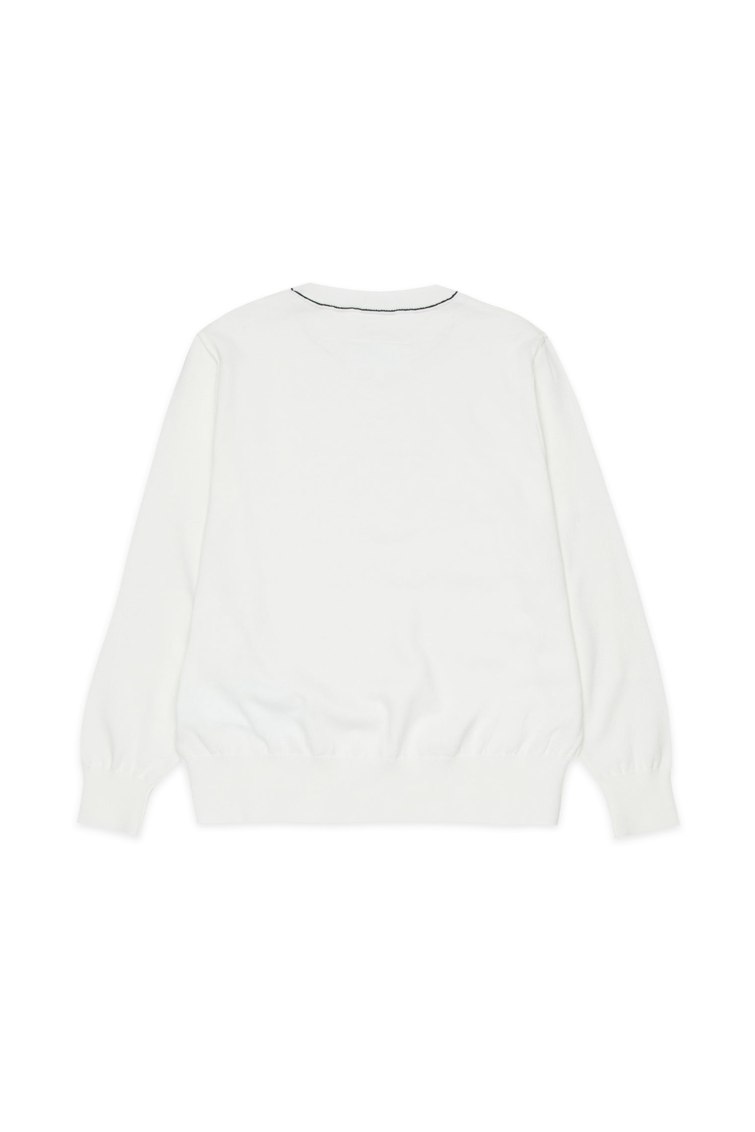 White Cotton Knit Jumper for Kids