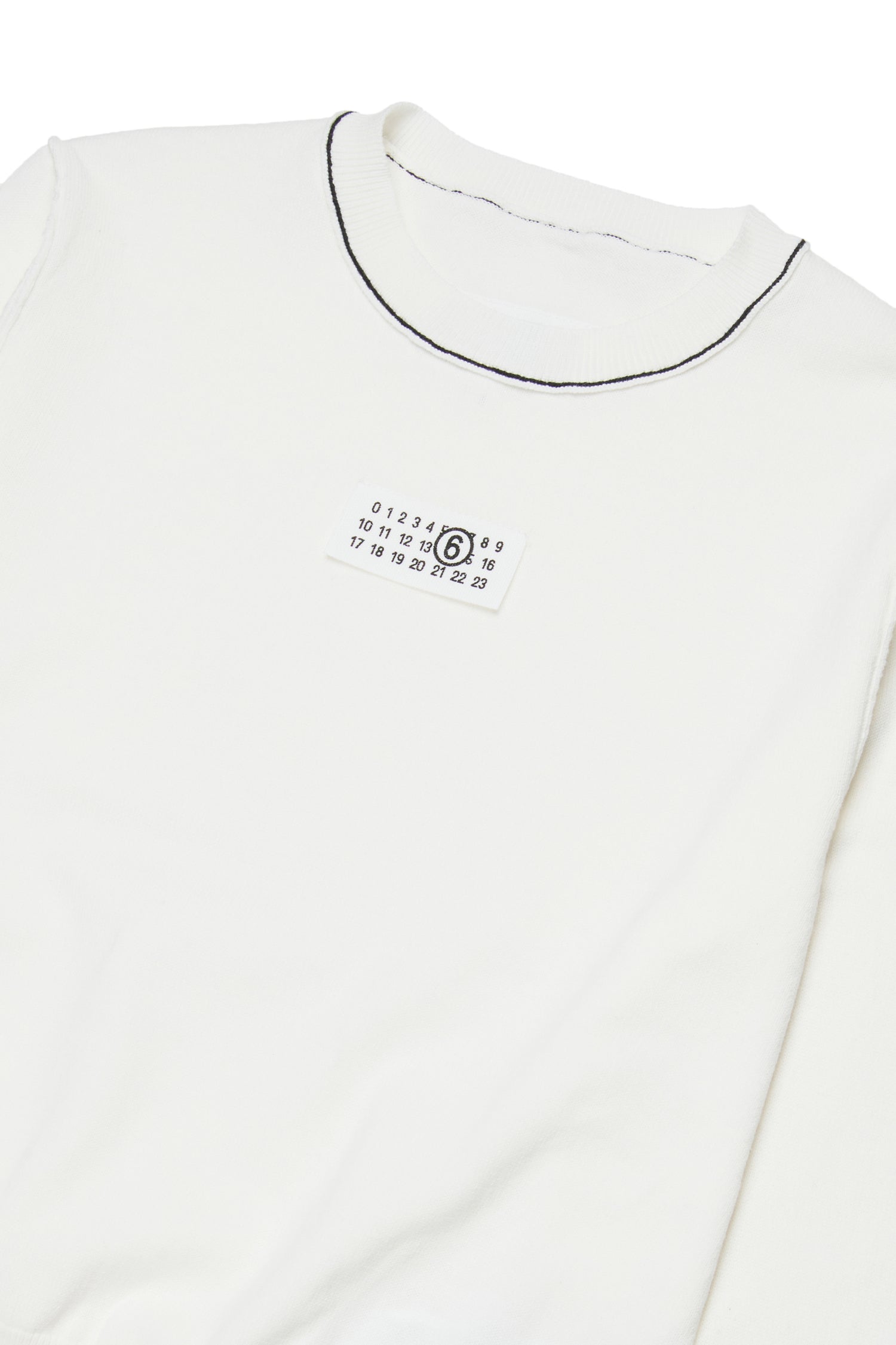 White Cotton Knit Jumper for Kids