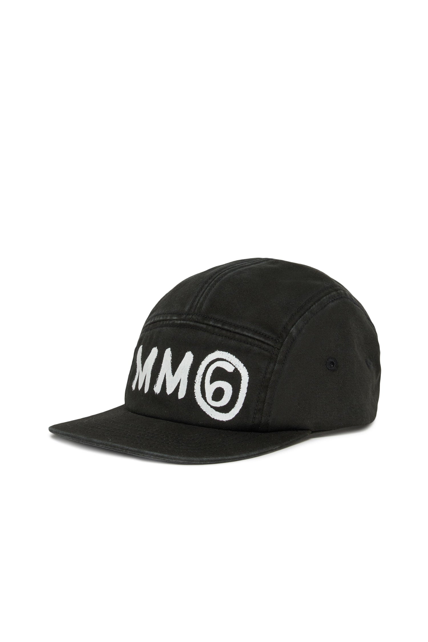 Black Cotton Cap for Kids Mm6 Kid