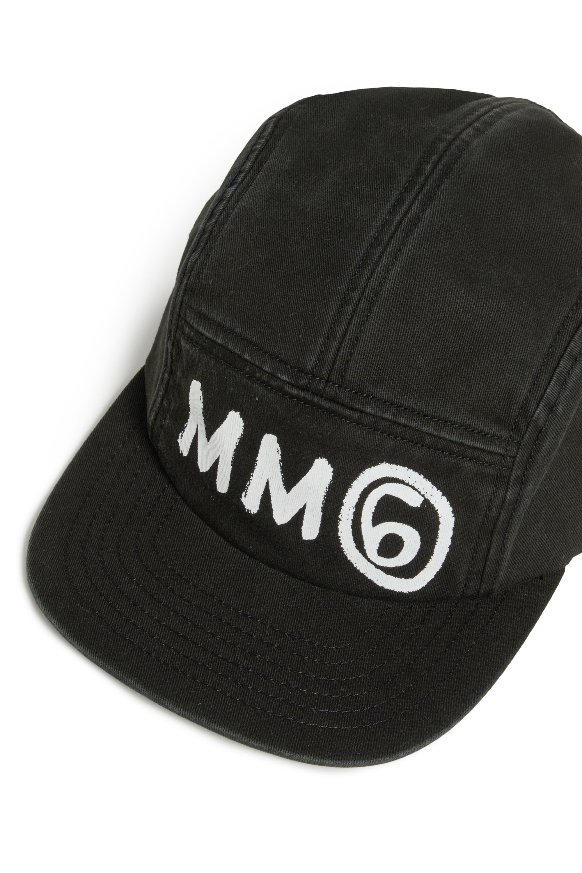 Black Cotton Cap for Kids Mm6 Kid