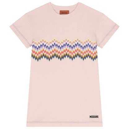Missoni Zigzag-Stripe Cotton T-Shirt Dress
