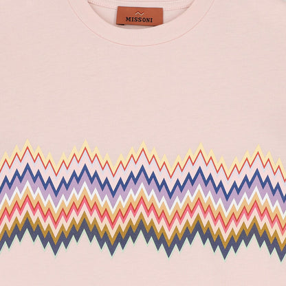Missoni Zigzag-Stripe Cotton T-Shirt Dress