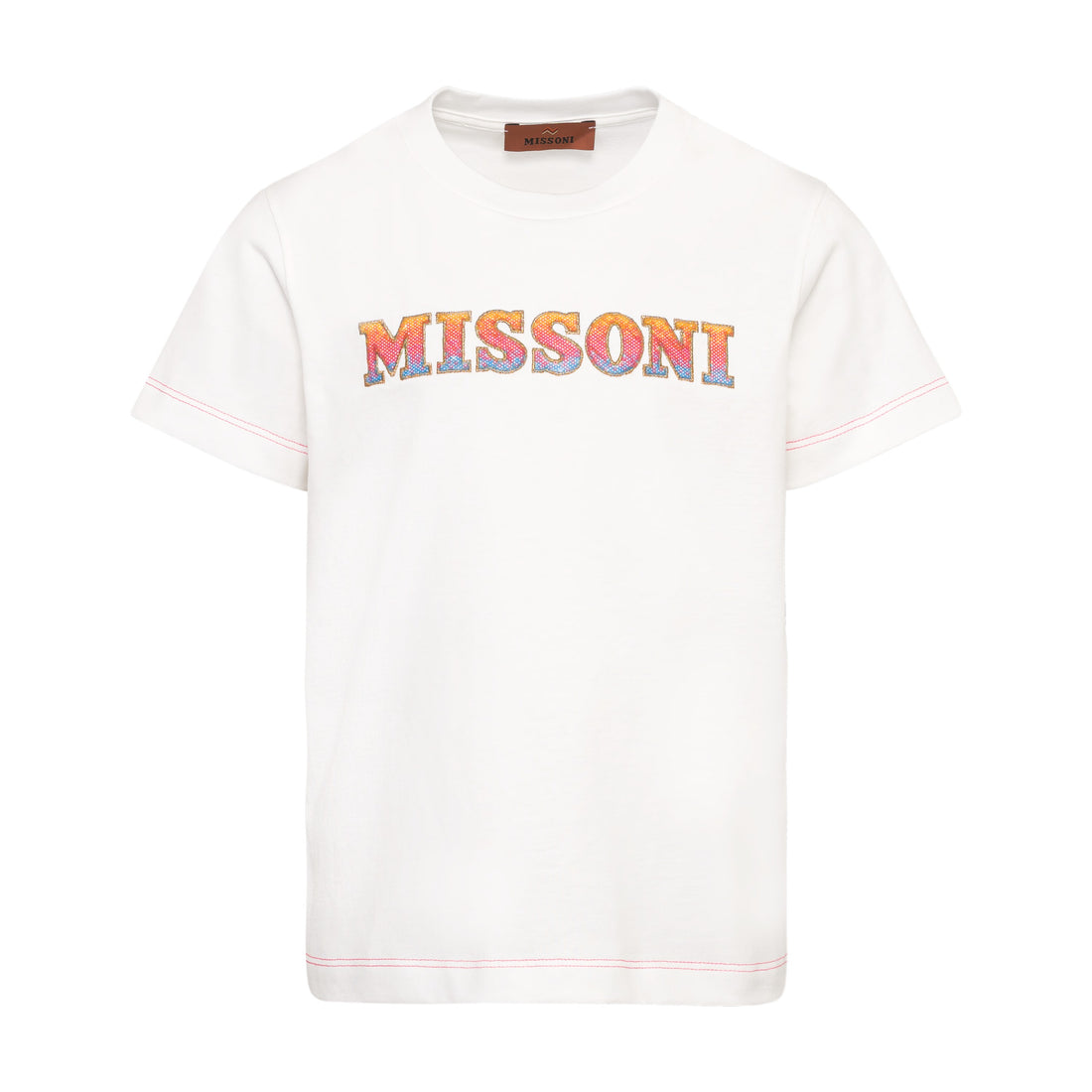 Cotton Tee With Sequence