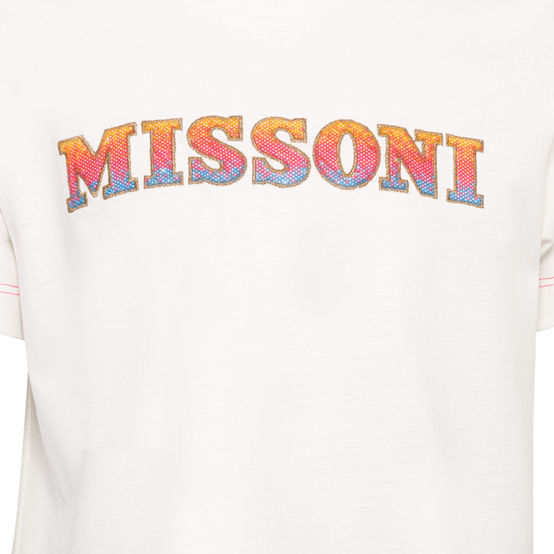 Cotton Tee With Sequence