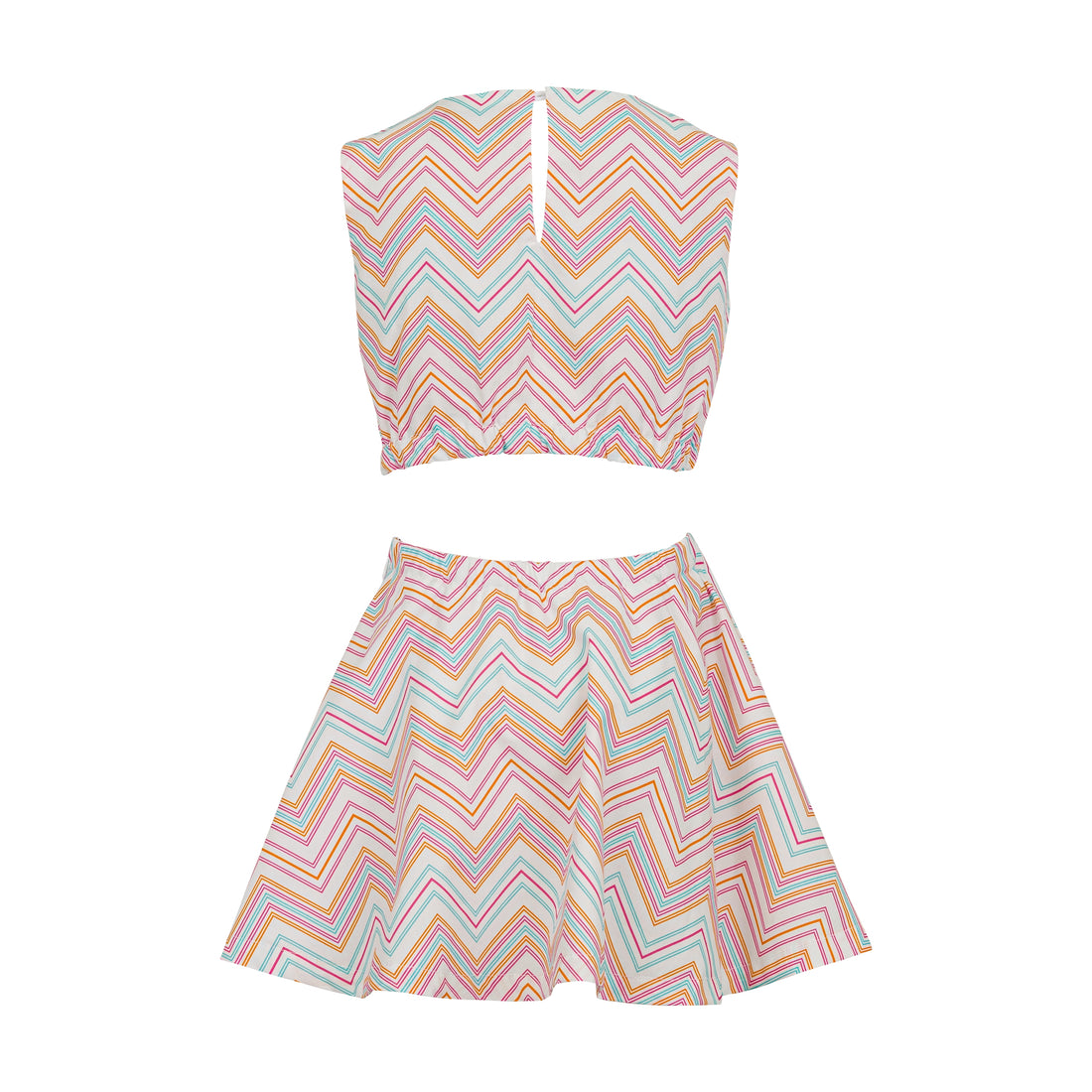Chevron Print Cotton Dress