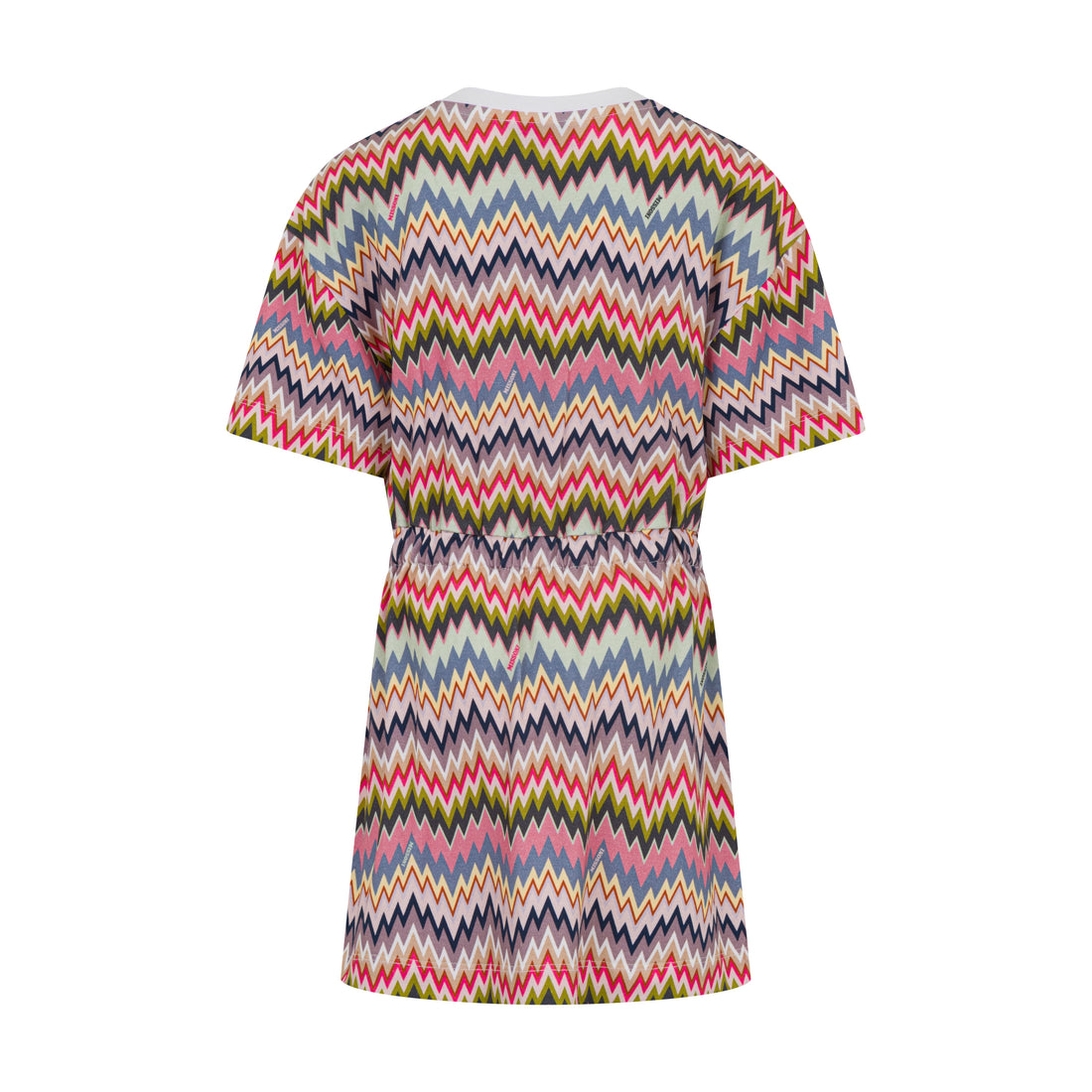 Girls’ Chevron-Print Cotton-Blend Knit Dress