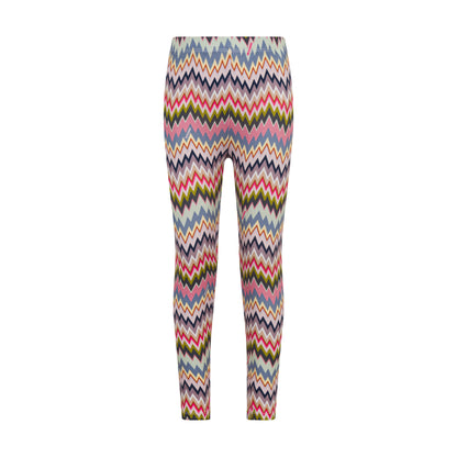 Children’s Chevron-Print Cotton Stretch Leggings