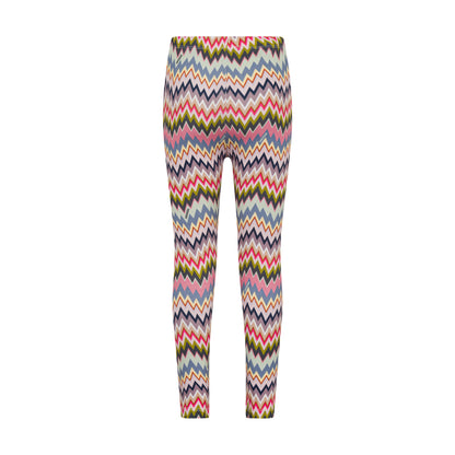 Children’s Chevron-Print Cotton Stretch Leggings