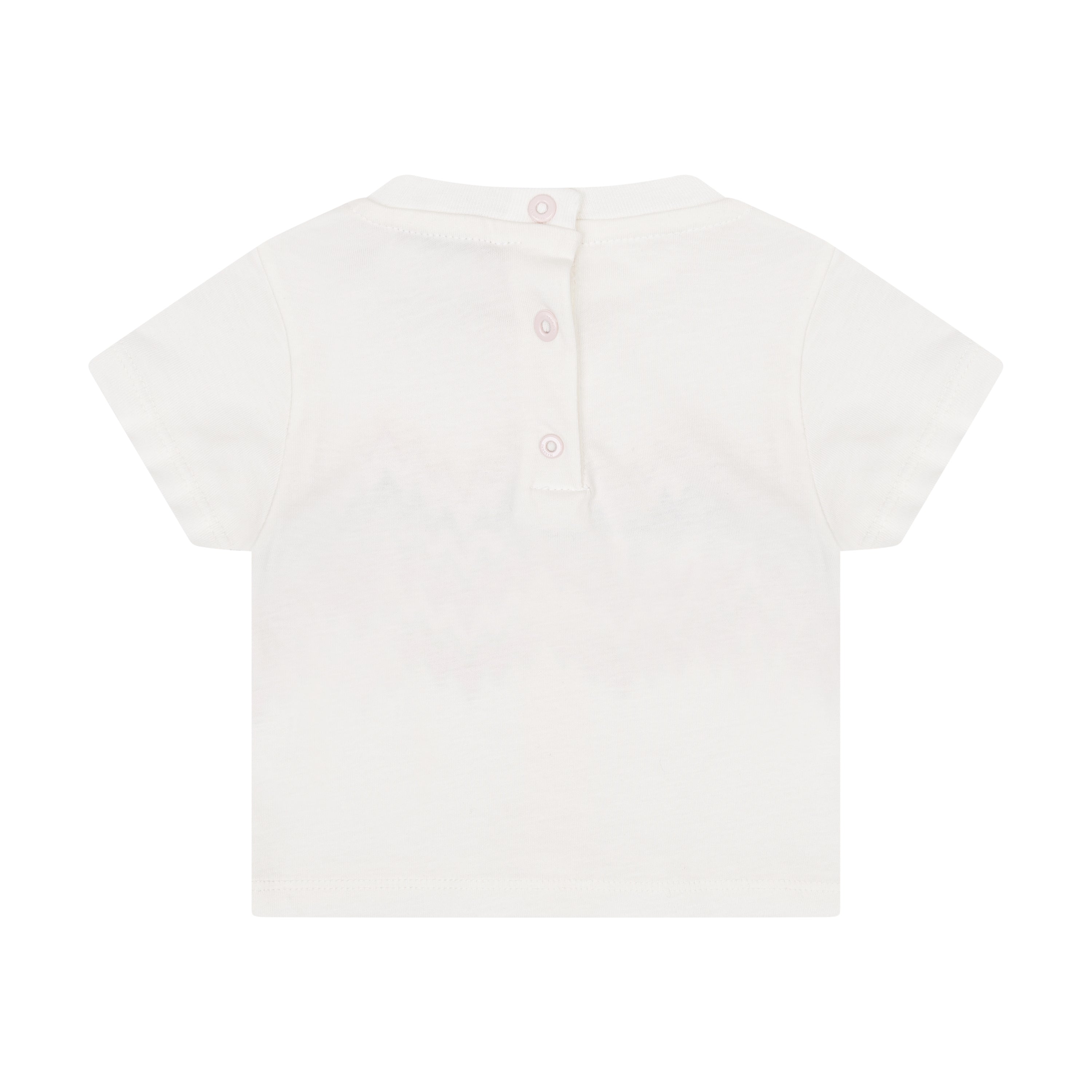 Baby Knitted Cotton Tee with Multicolour Zigzag Logo Print