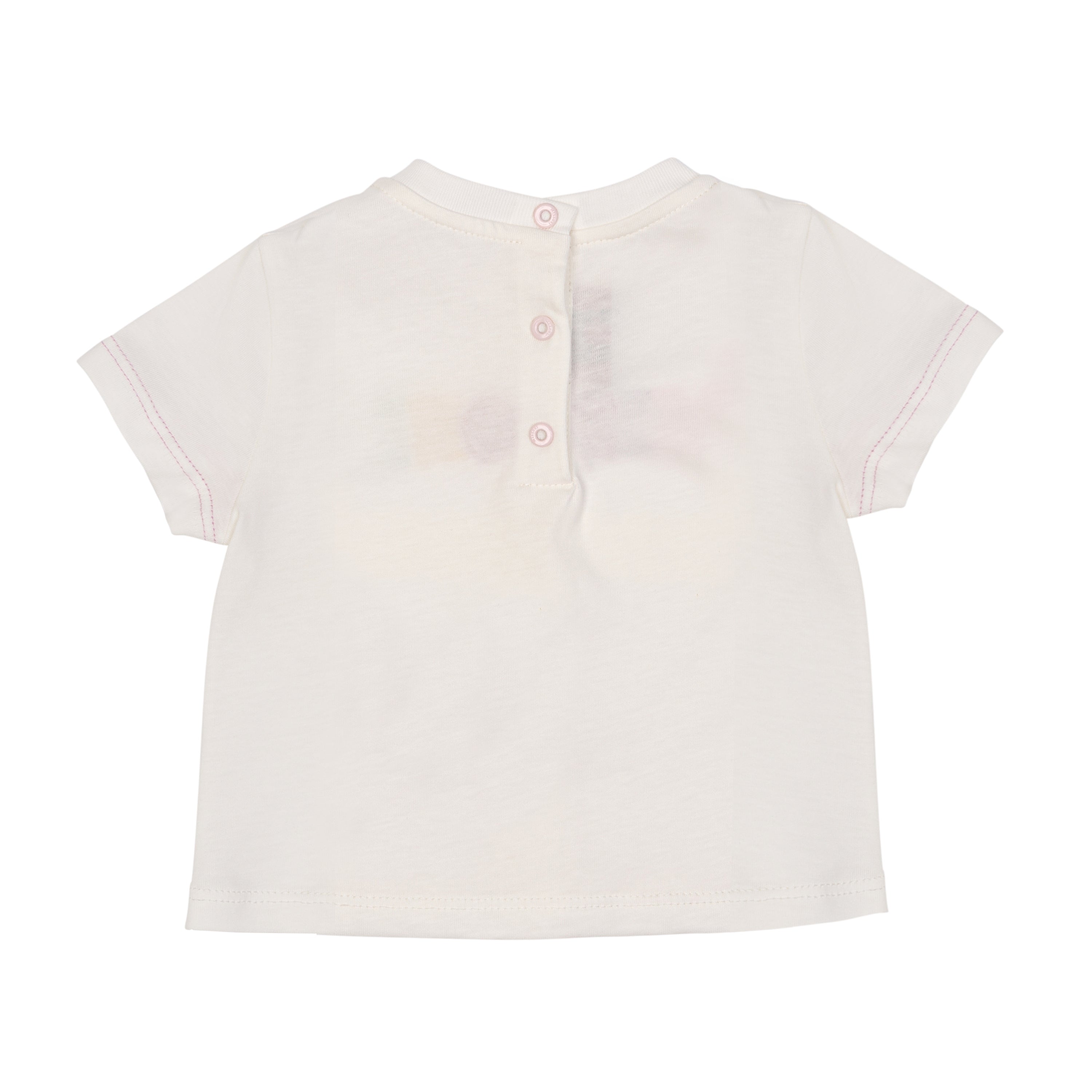 Rainbow Logo Embroidered Knitted Cotton Tee for Toddler