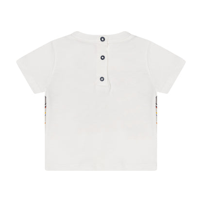 Baby cotton T-shirt with Missoni print