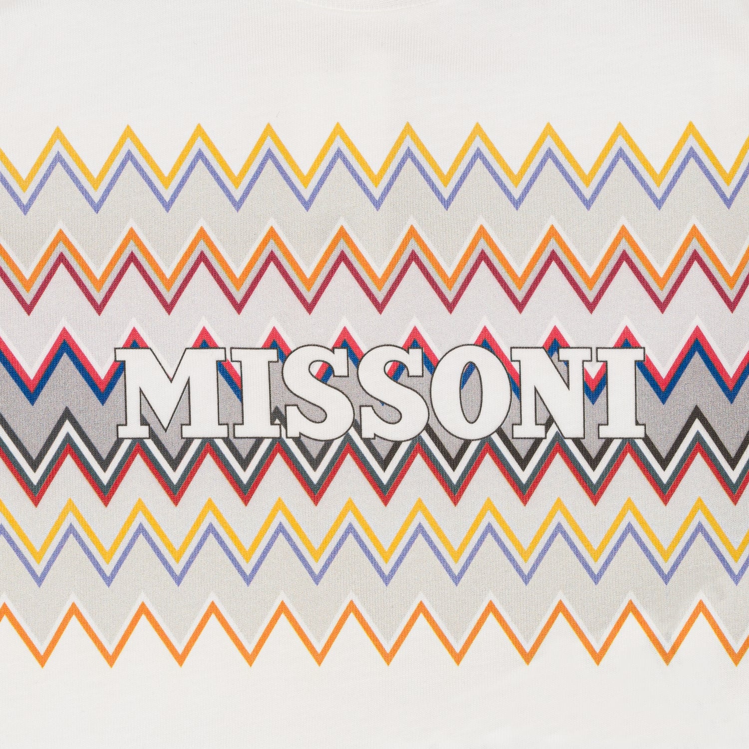 Baby cotton T-shirt with Missoni print