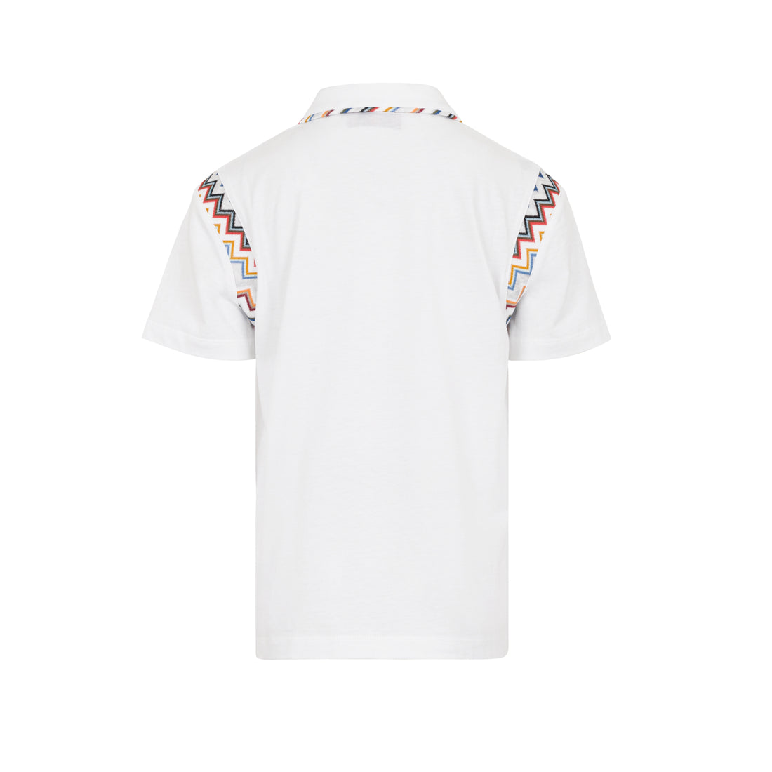 Missoni Contrast-Zigzag Knitted Polo Shirt