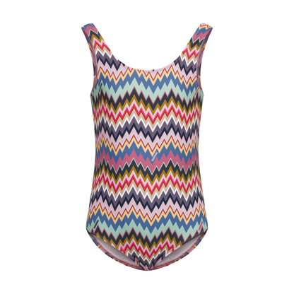 Zigzag-Print One-Piece Swimsuit