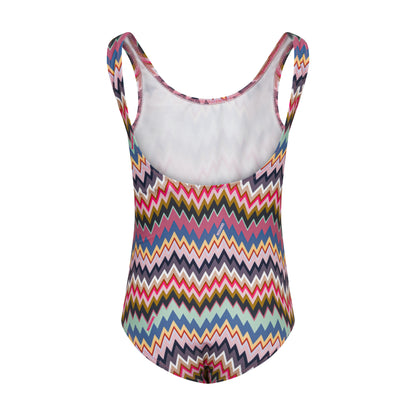 Zigzag-Print One-Piece Swimsuit