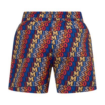 Block-Logo Woven Swim Shorts