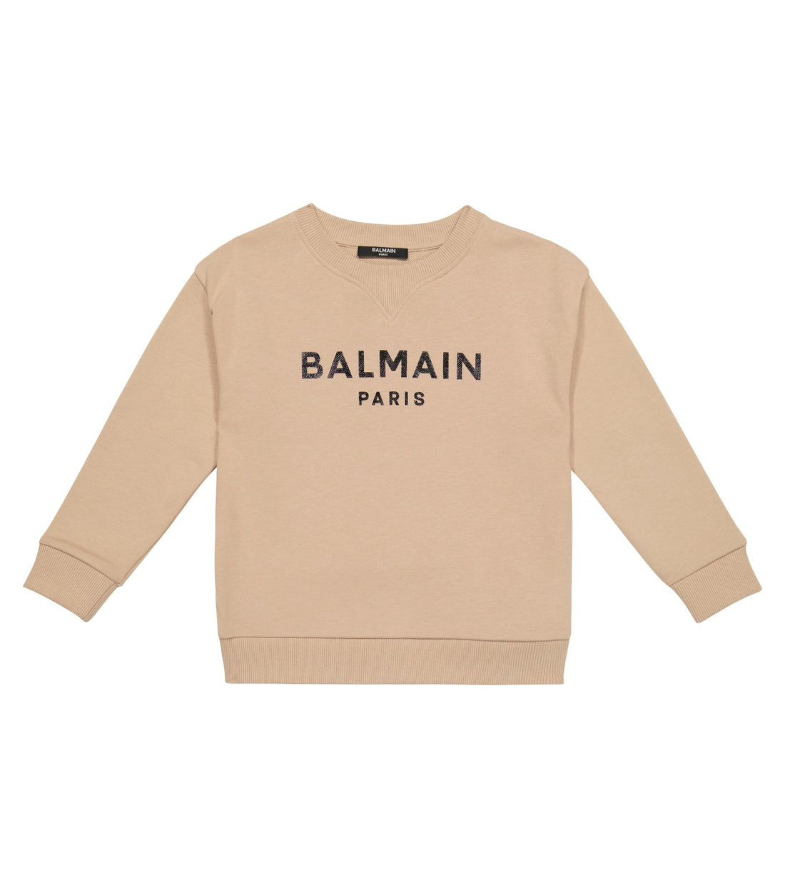 Balmain Logo Printed Cotton Sweatshirt: BS4R20Z0001