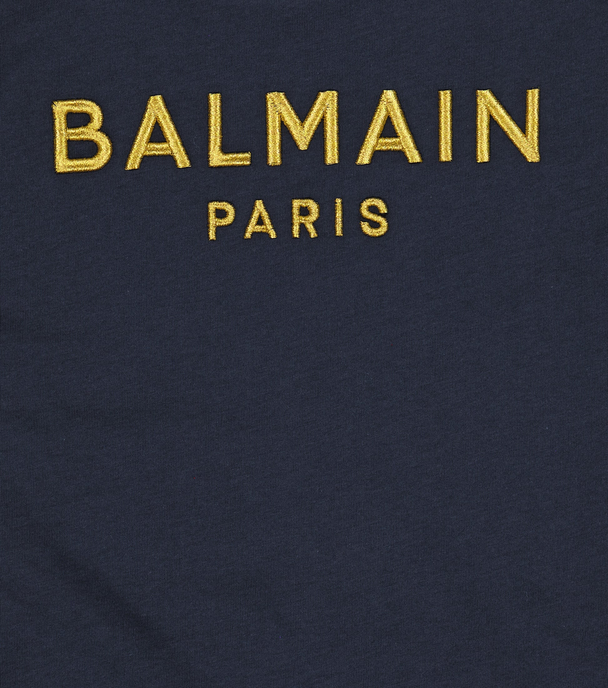 Balmain Logo Cotton T-Shirt: BS8B31Z0082