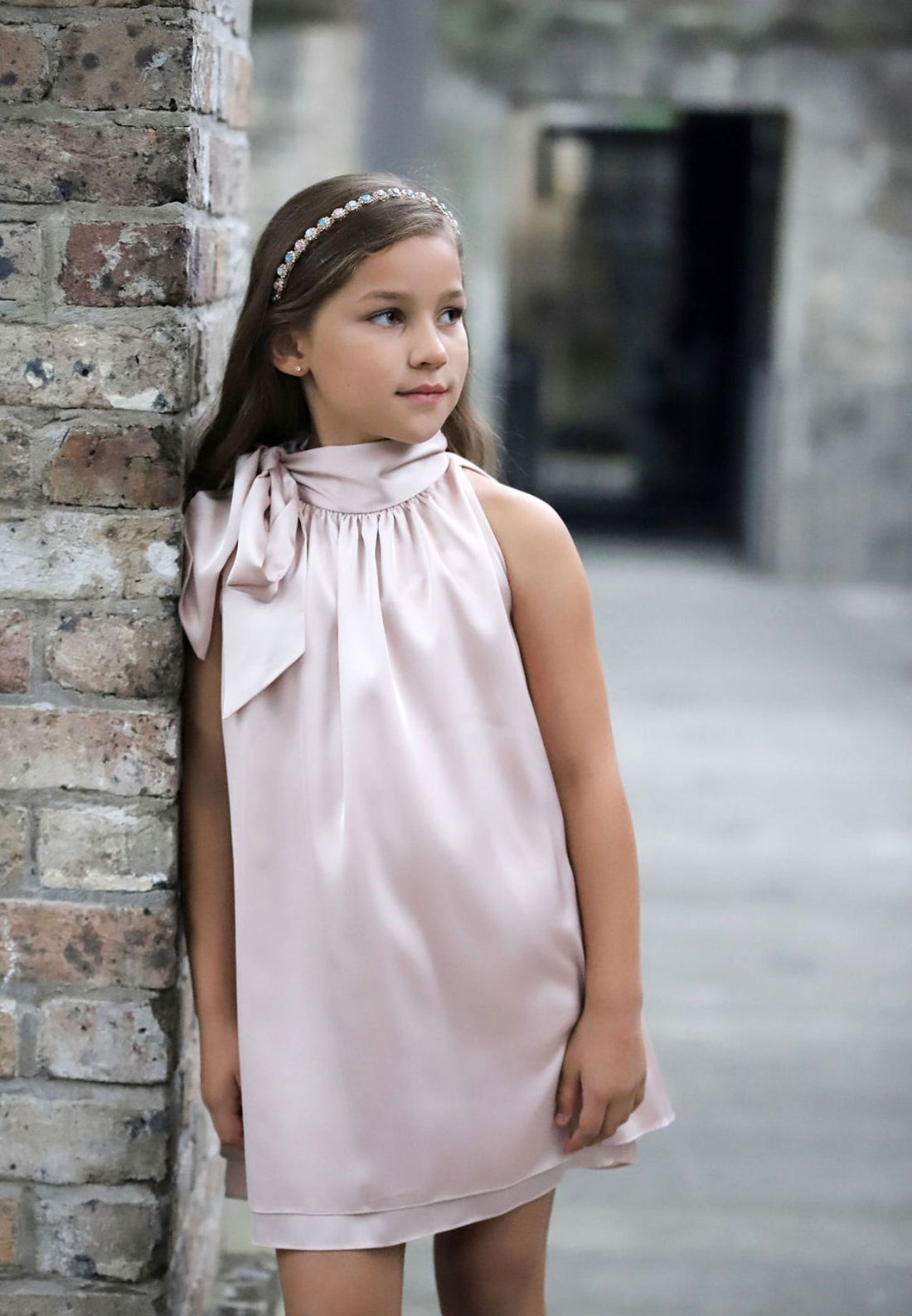 Child by petalsINK Daniella Satin Dress