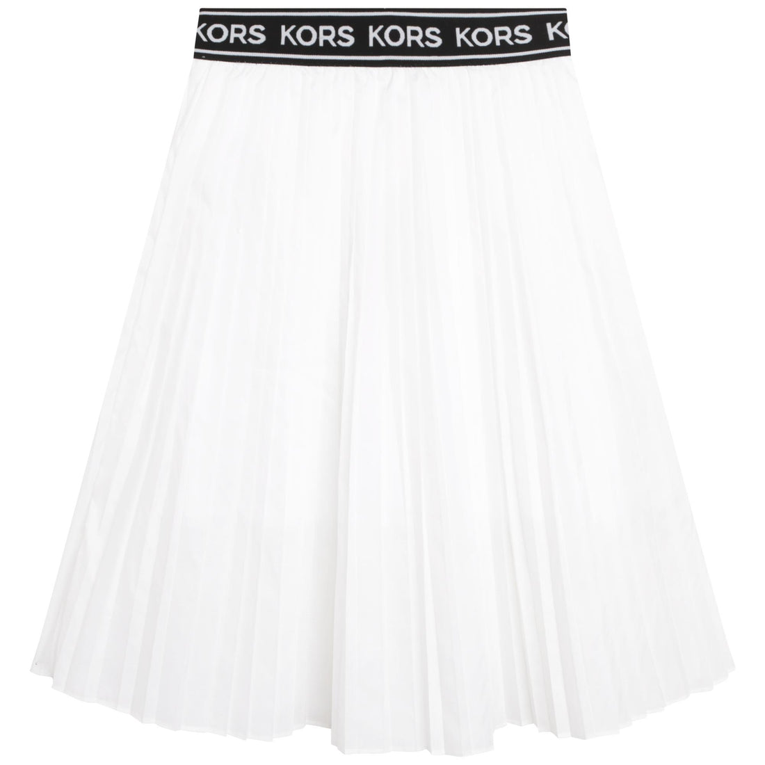 Pleated Skirt With Elastic Waist