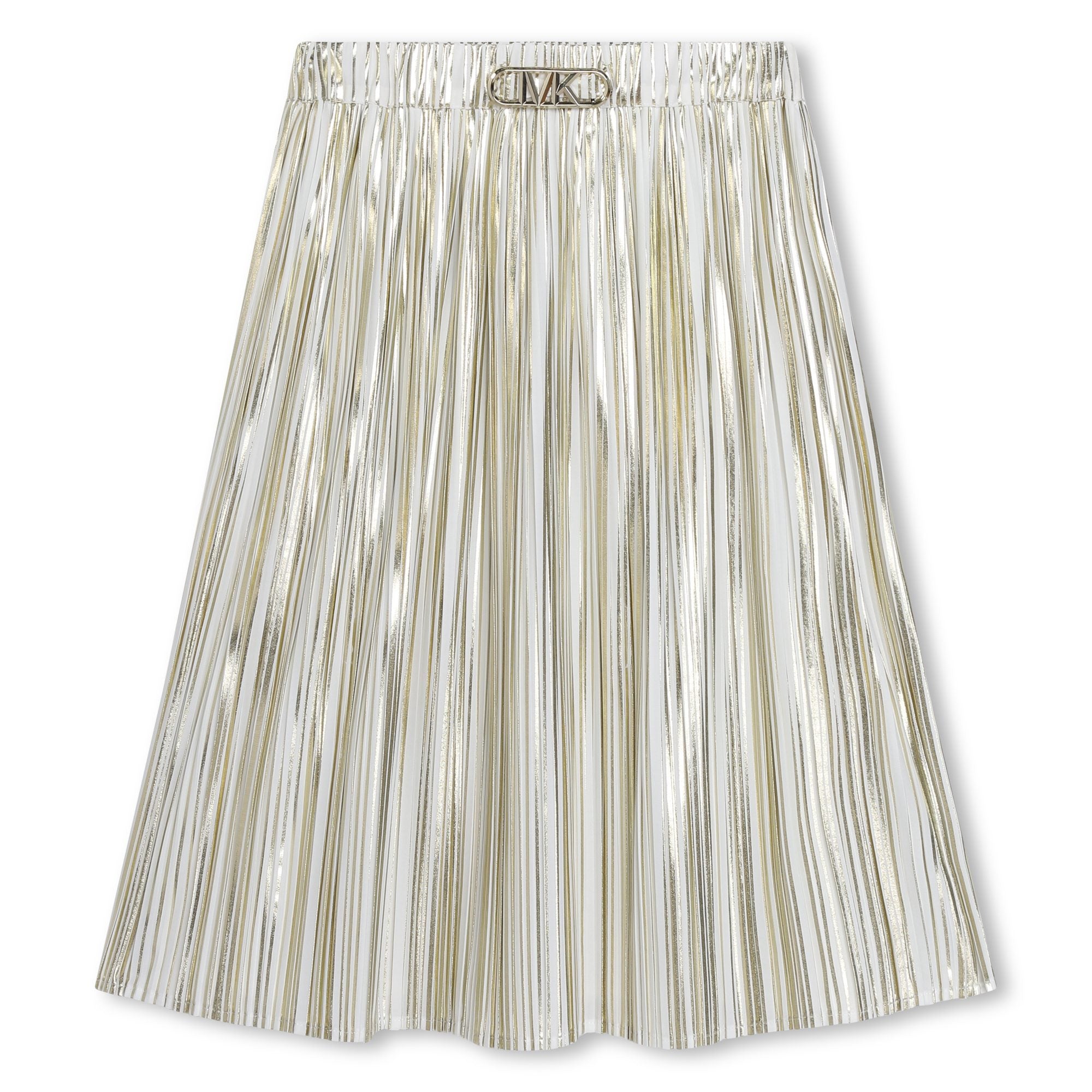 Pleated Mid-Length Skirt