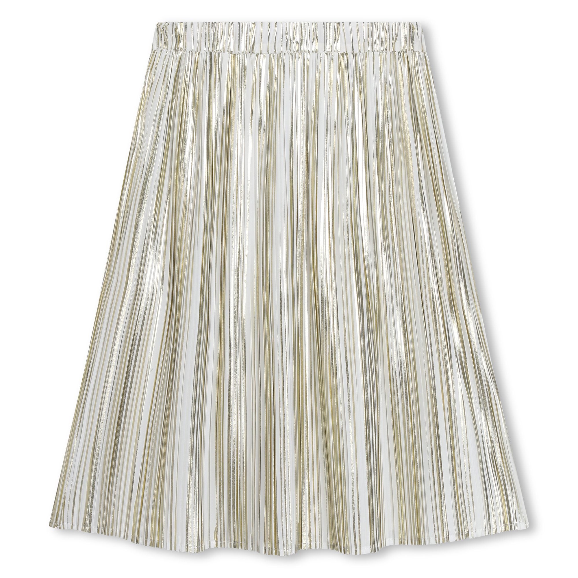 Pleated Mid-Length Skirt