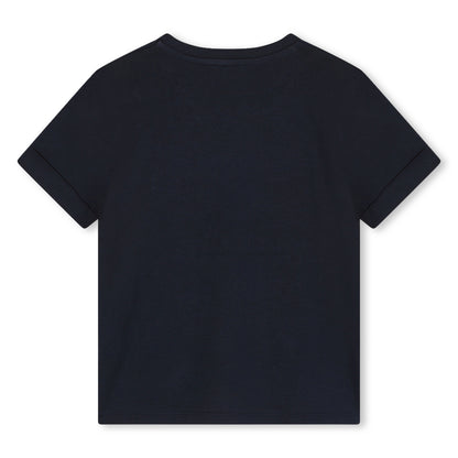 Tonal Sequin Logo Tee-Shirt