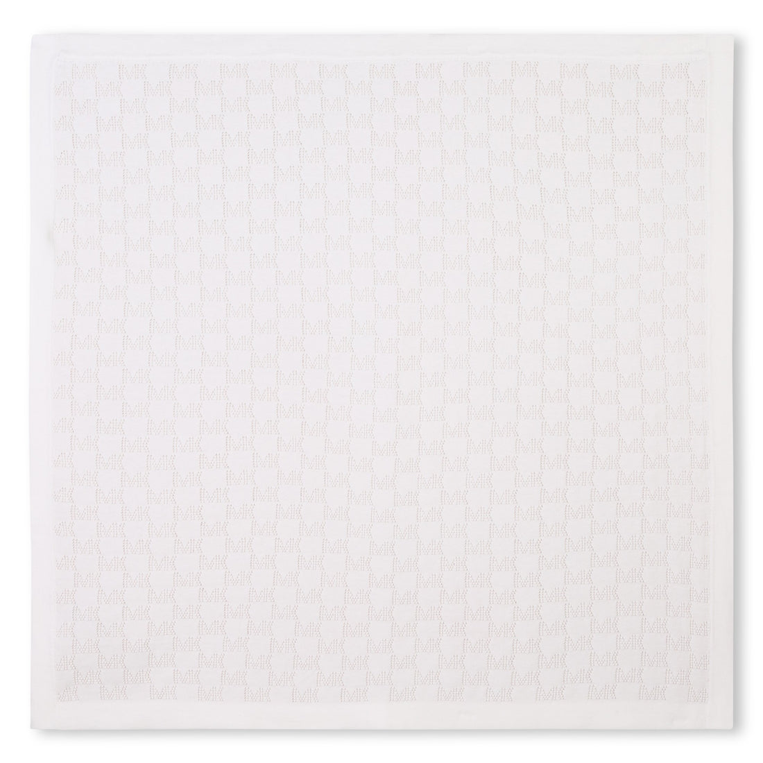 Knitted Blanket with Signature "MK" Jacquard