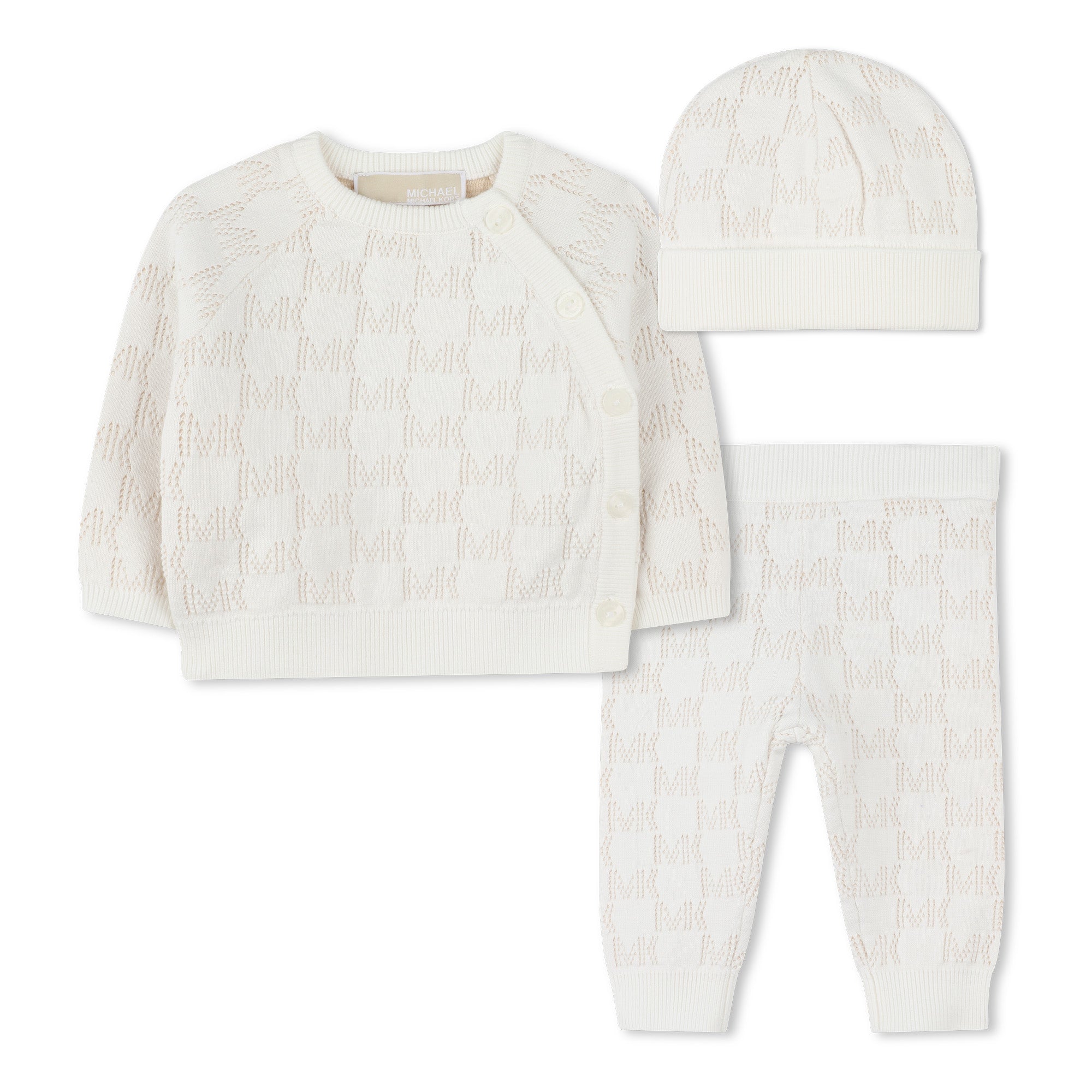 Michael Kors Organic Cotton Knitted Maternity Set with MK Signature