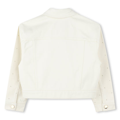 Michael Kors Cotton Twill Jacket with Decorative Details