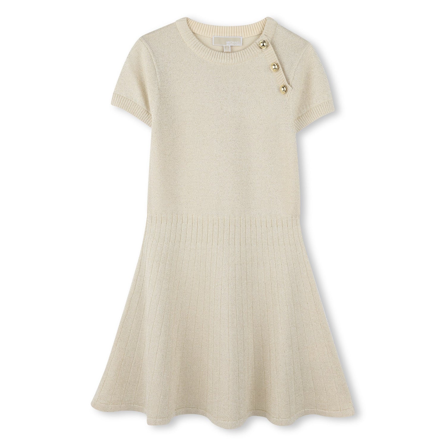 Short-Sleeved Knitted Dress