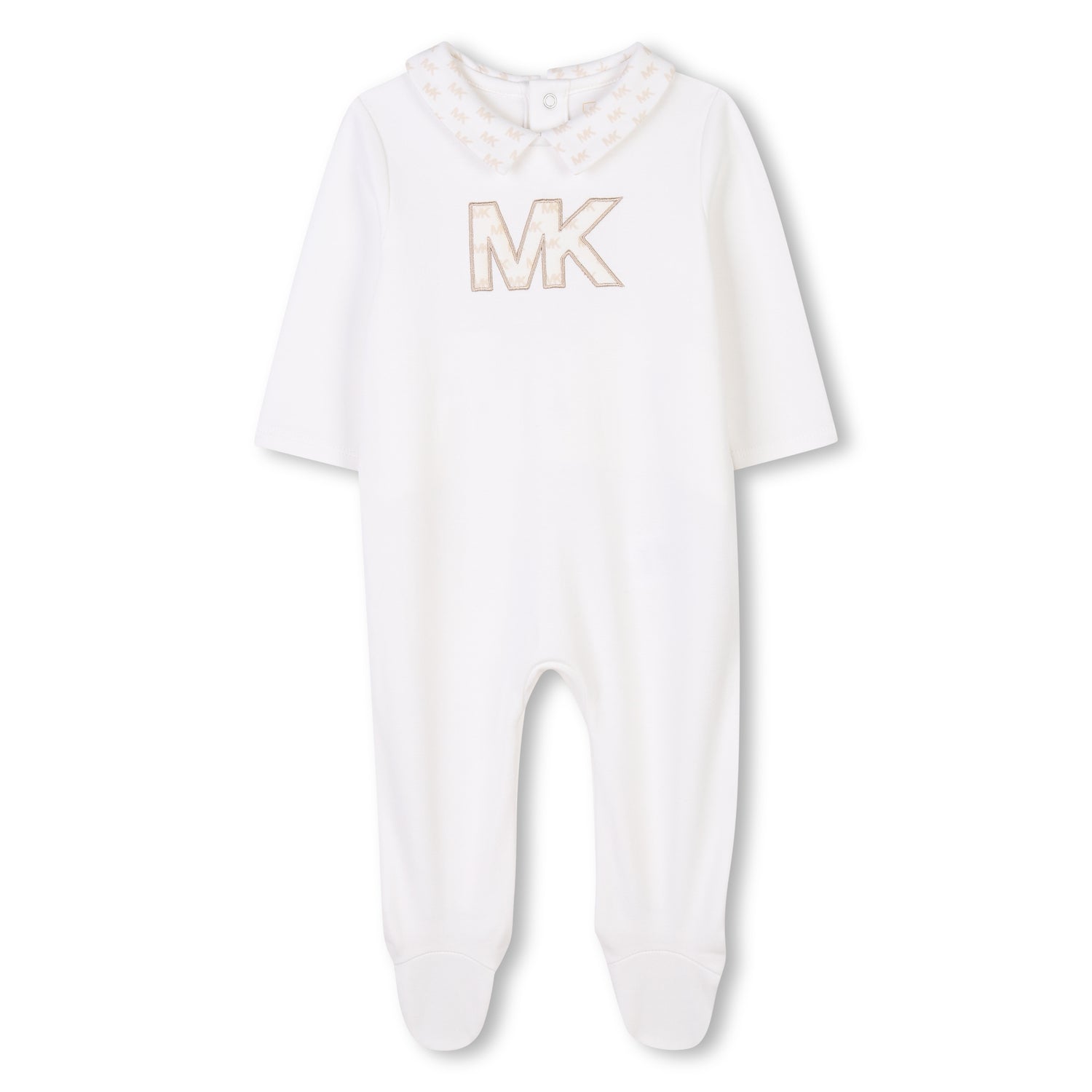 Michael Kors Organic Cotton Pyjama Set with Bib and Beanie