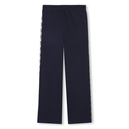 Michael Kors French Terry Trousers with Metallic &quot;MK Empire&quot; Details