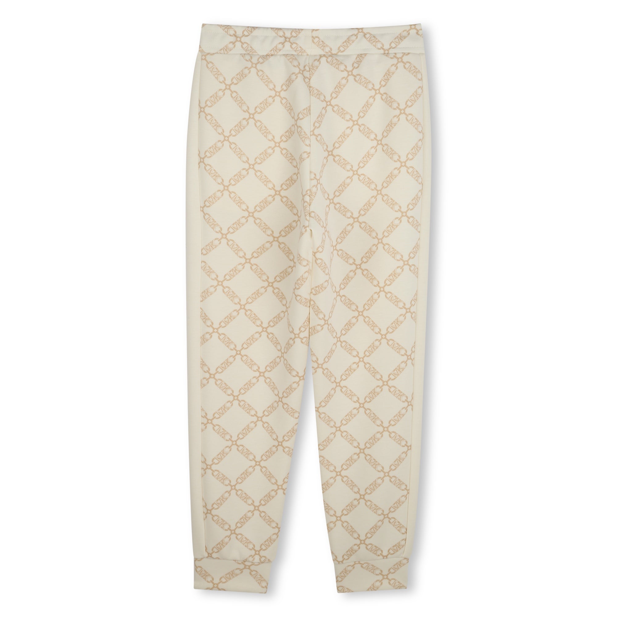 Chain-Print Trousers with Pocket Detail