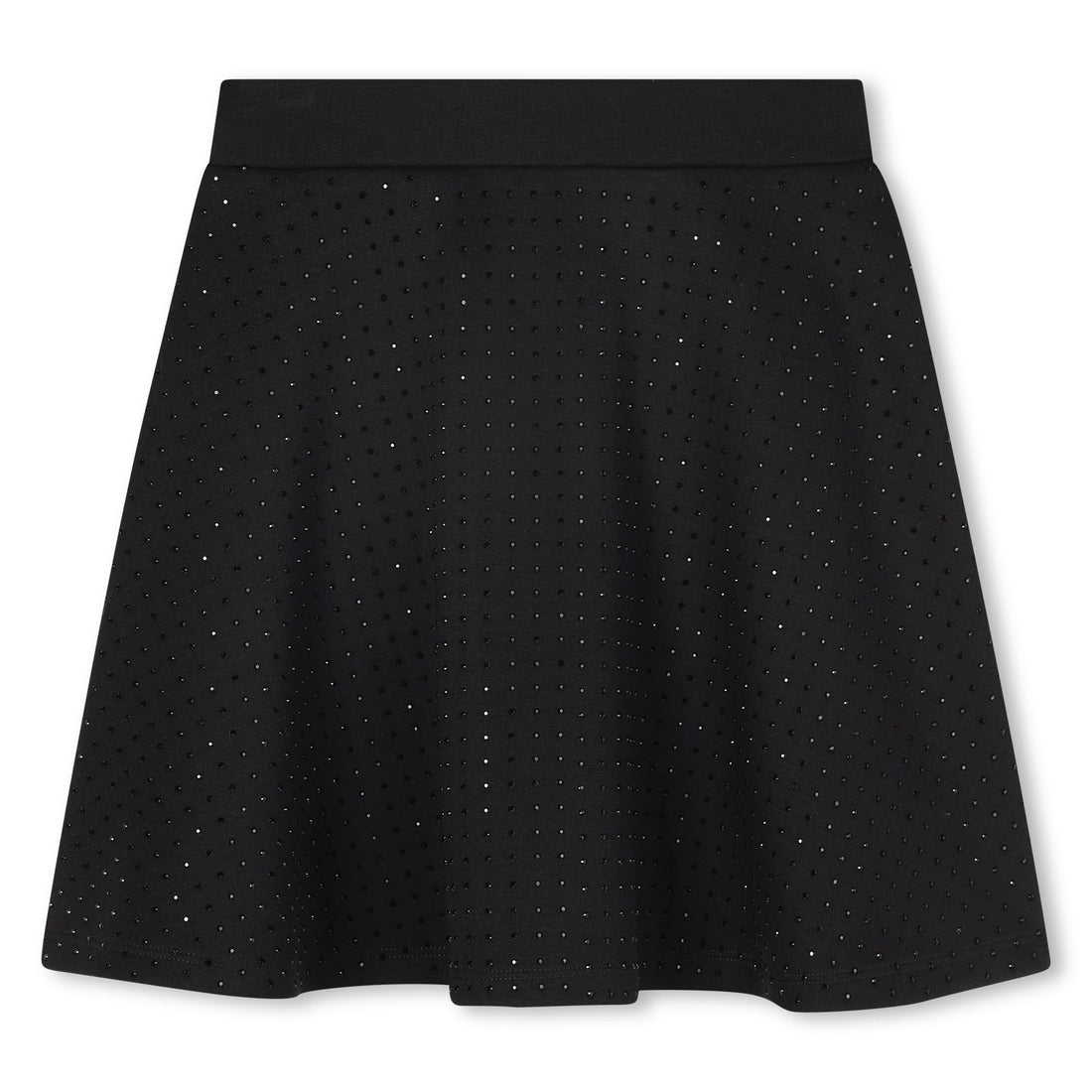 Studded A-Line Skirt, Black