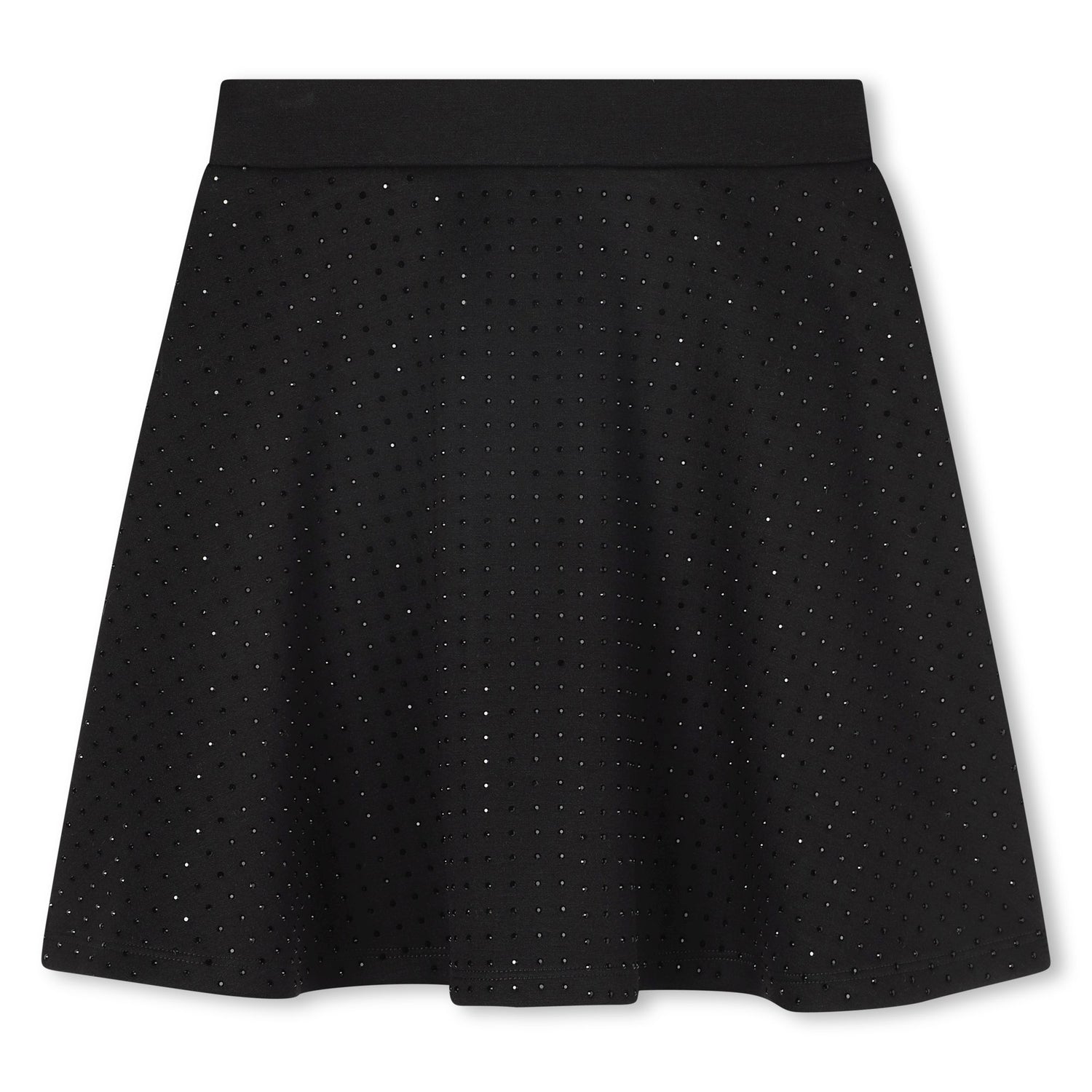 Studded A-Line Skirt, Black